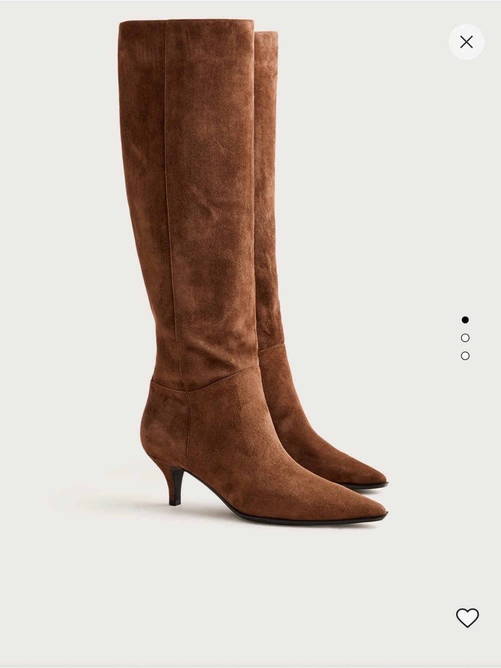 NIB J. Crew Stevie Knee High Boots in Suede